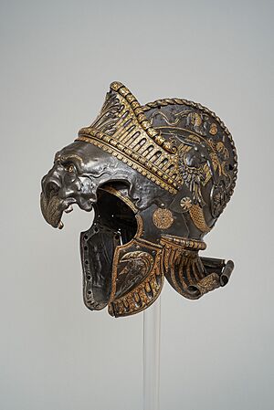 Charles V's lion burgonet by Filippo Negroli HJRK A 693d 202102 03