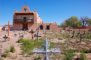 Church at San Ildefonso Pueblo NM