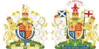 Coat of arms of the United Kingdom (2022, both variants).svg