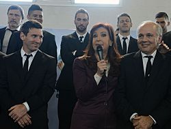 Cristina Fernández y la Selección Argentina de fútbol 2014 ,2