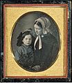 Daguerreotype Lydia Jackson Emerson and Edward Waldo Emerson 1840