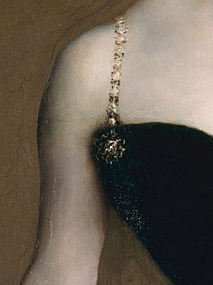 Detail of Madame X (Madame Pierre Gautreau), John Singer Sargent, 1884