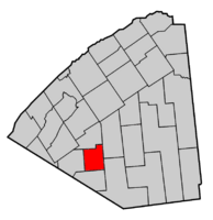 Map highlighting Edwards' location within St. Lawrence County.
