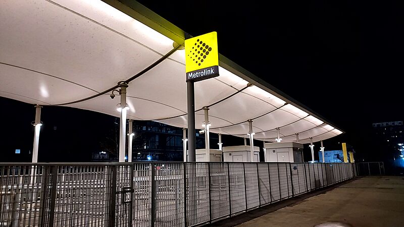Etihad Campus Metrolink station 2023