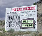 Eureka, Nevada welcome sign