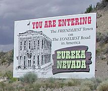 Eureka, Nevada welcome sign