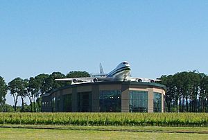 Evergreen Air and Space Museum water slide - McMinnville, Oregon