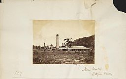 Exterior view of the rolling mill and iron works, Lithgow Valley, 1875-1890 (8287084016)