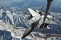 F-15E Refuelling over Afghan mountains - 081211-F-7823A-185