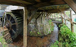 Finch Foundary Water Wheel, Devon, UK - Diliff