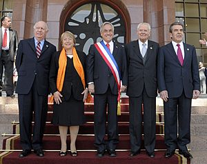 Five Chilean presidents since 1990
