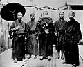 Five men wearing Ryukyuan Dress