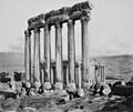 Francis Bedford (1815-94) - The Temple of the Sun and Temple of Jupiter, Baalbek, Lebanon - 4 May 1862