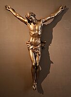 Gianlorenzo bernini, cristo crocifisso, 1654-57, bronzo dorato (madrid, coll. reali) 01