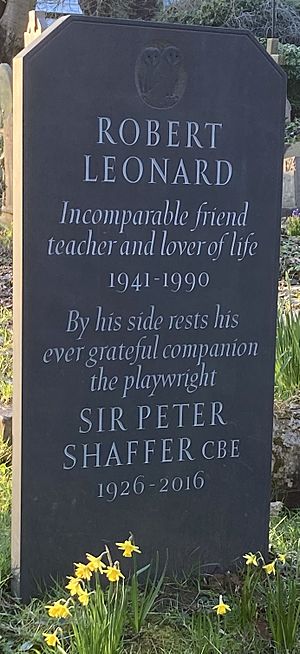 Grave of Peter Shaffer in Highgate Cemetery