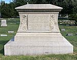 Graves of Melville Weston Fuller (1833–1910) and Molly Coolbaugh Fuller (1845–1904) at Graceland Cemetery, Chicago