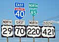 Greensboro road signs