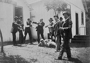 Group at Post Office, Sargent's Station