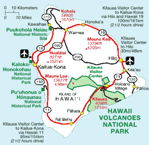 Hawaii national parks map