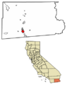 Imperial County California Incorporated and Unincorporated areas El Centro Highlighted 0621782