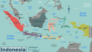 Indonesia regions map
