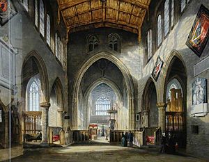 Interior of Rotherham parish church