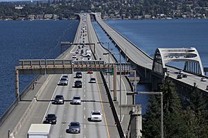 Interstate 90 floating bridges after Blue Angels performance - 02.jpg
