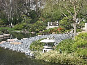 Japanese garden moon bridge