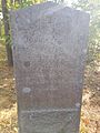 John Kettell Monument obverse on Stiles Farm Road off Maple Road in Stow Massachusetts MA USA one fo the first two settlers of Stow lived here and was killed by the Indians 1676