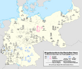 Karte Brigadestandorte des Deutschen Heers 1914