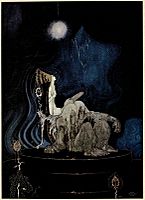 Kay Nielsen - East of the sun and west of the moon - the three princesses in the blue mountain
