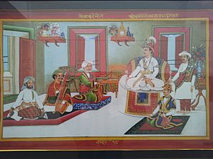 King Rana Bahadur Shah and Bhimsen Thapa