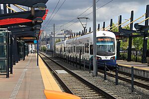 Link Series 1 LRV 155 at SODO Station, Seattle