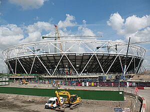 London olympic stadium construction - May 2009