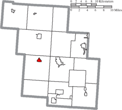 Location of Junction City in Perry County