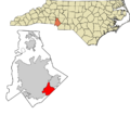 Mecklenburg County North Carolina Incorporated and Unincorporated areas Matthews highlighted