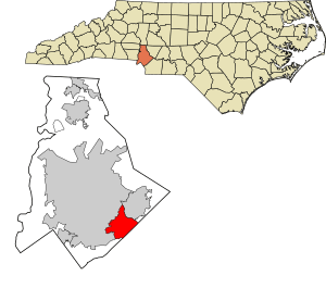 Location of Matthews, North Carolina