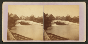 Megunticook River falls, Camden, Maine, from Robert N. Dennis collection of stereoscopic views