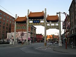 Millennium Gate on Pender Street in Chinatown