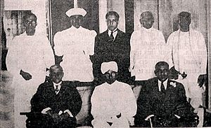 Ministers of the Second State Council of Ceylon with the Speaker in 1936