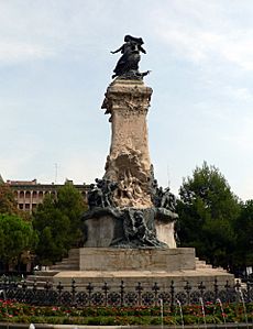 Monumento a los Sitios de Zaragoza (perfil)