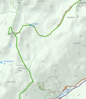 Mt Kosciuszko map Stevage