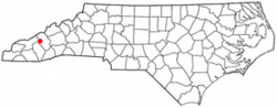 Location of Maggie Valley, North Carolina