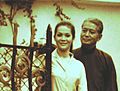 Nancy Kwan and her father, Kwan Wing Hong