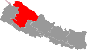 Location of Karnali Pradesh