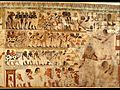 Nubian Tribute Presented to the King, Tomb of Huy MET DT221112