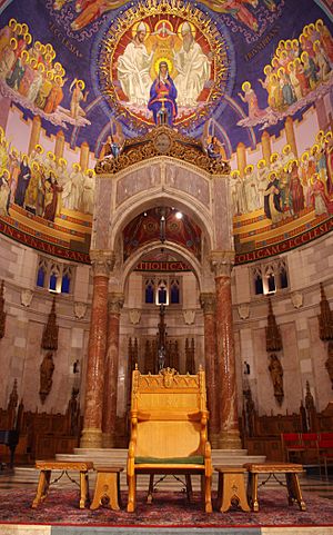 Our Lady, Queen of the Most Holy Rosary Cathedral (Toledo, Ohio) - bishop's chair