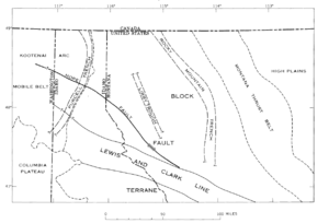 Purcell and Rocky Mountain Trenches within the US