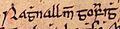 Ragnall mac Gofraid (Oxford Bodleian Library MS Rawlinson B 489, folio 35r)