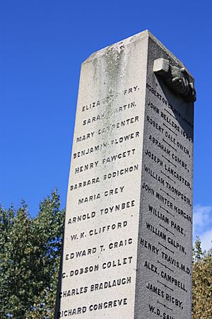 Reformers Monument, Kensal Green Cemetery (detail)